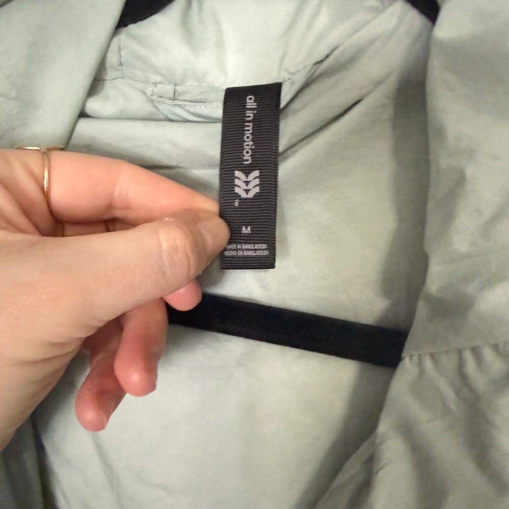 Target Women's Quilted Hooded Jacket - All In Motion™ Sage Green M - Picture 5 of 7